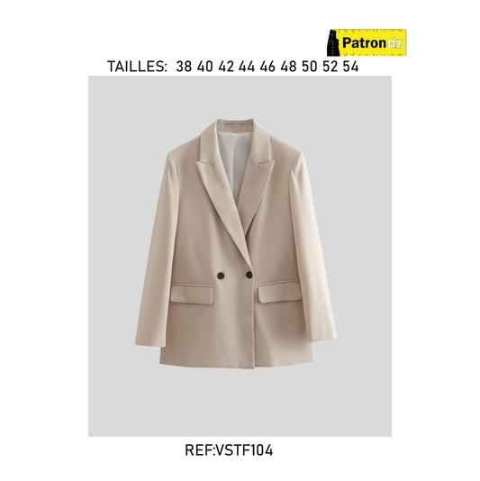 Veste Classique Femme - Patron - VSTF104