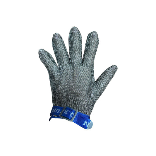 Gants Métalliques Anti-coupure, 5 doigts, fil d'acier- Silver gray