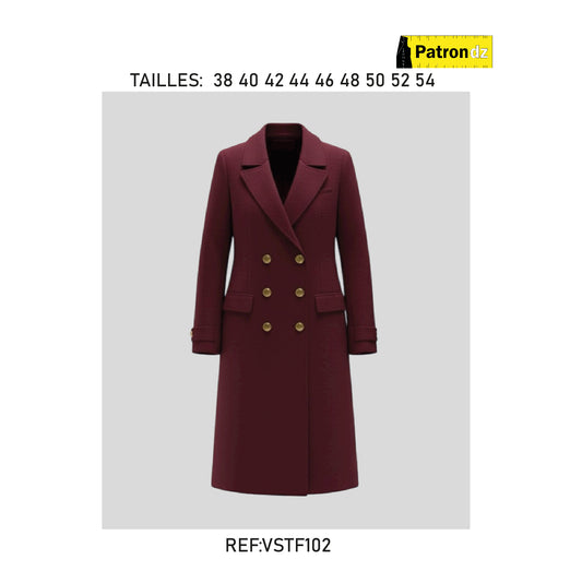 Veste Manteau Femme - Patron - VSTf102