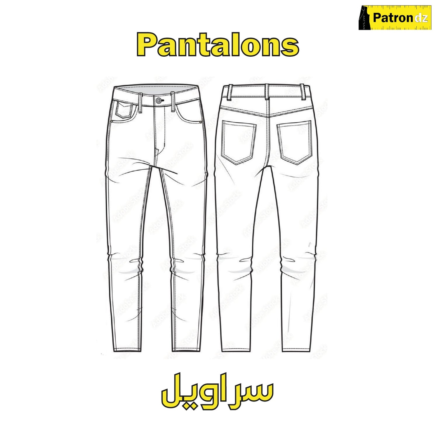 Patron Pantalon Homme
