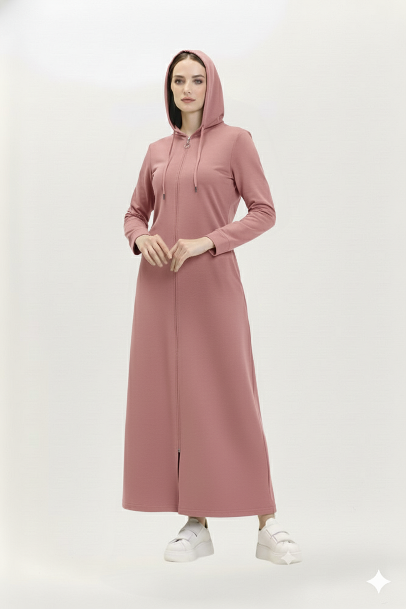 Robe à Capuche Style Décontracté - Patron - RF110