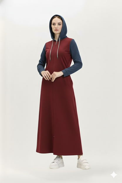 Robe à Capuche Style Décontracté - Patron - RF110