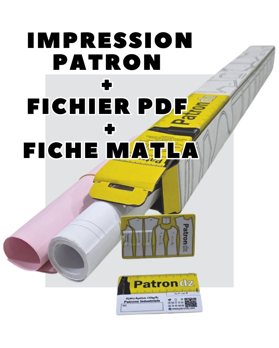Patron Robe Hijab Fadfad - Tailles: S M L XL - RF102