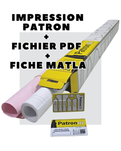 Patron Robe Hijab Fadfad - Tailles: S M L XL - RF102
