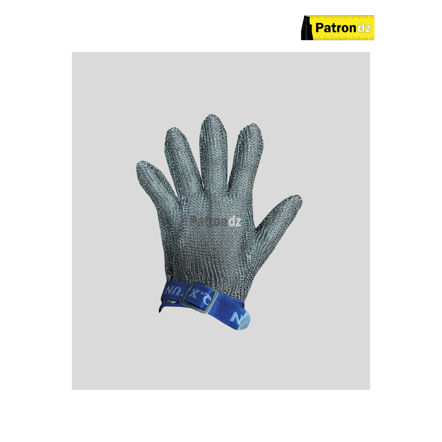 Gants Métalliques Anti-coupure, 5 doigts, fil d'acier- Silver gray