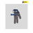 Gants Métalliques Anti-coupure, 3 doigts, fil d'acier- Silver gray