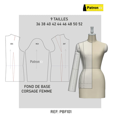 Fond De Base - Corsage Femme (Par Taille) - PB101