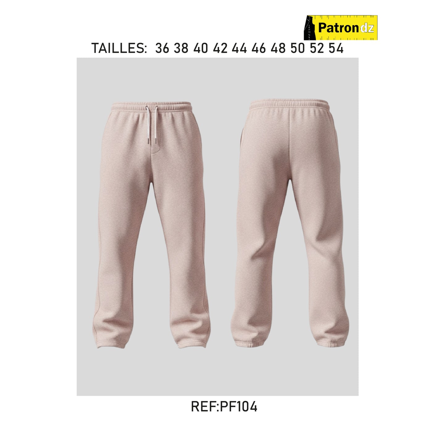 Pantalon jogging Large - Patron - PH104
