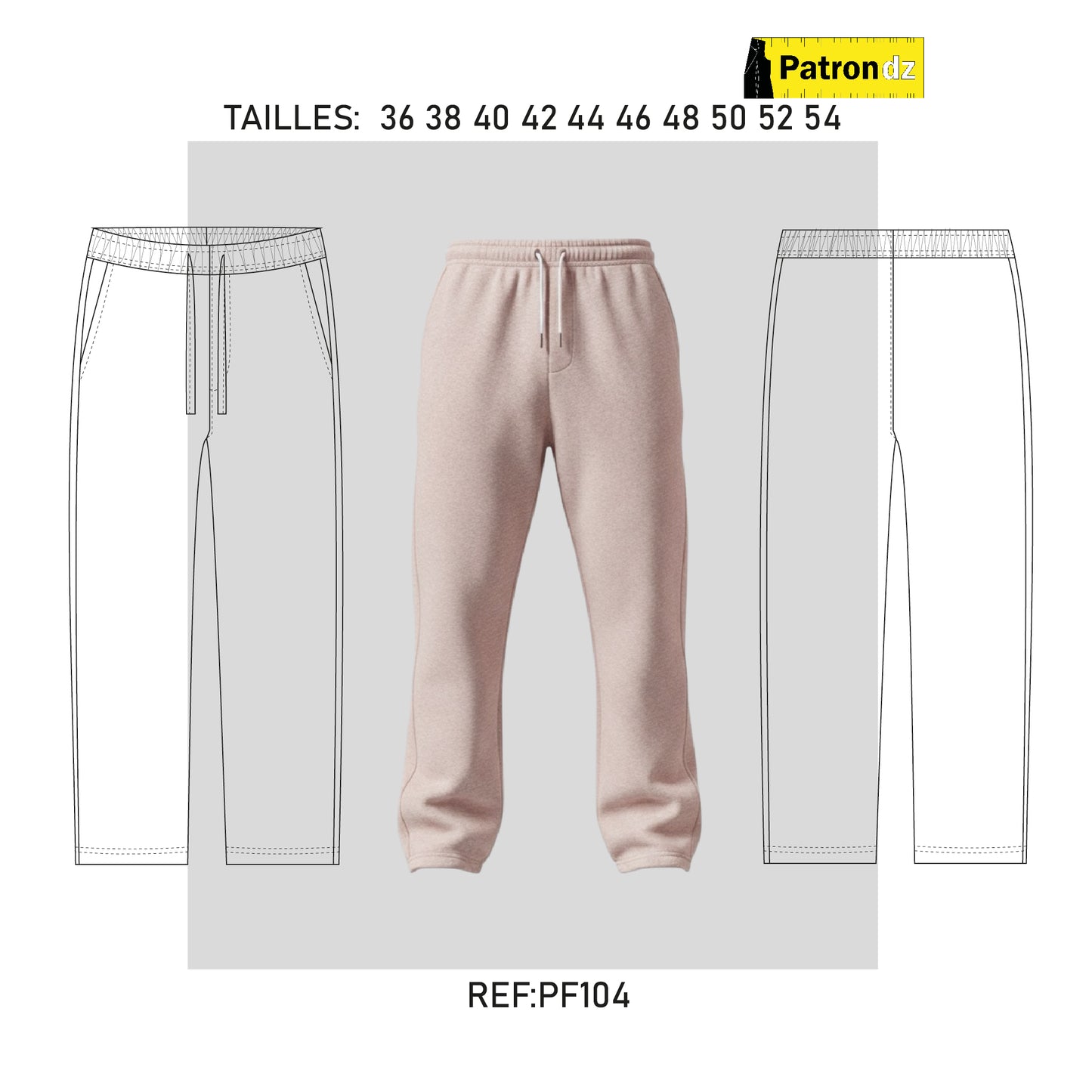 Pantalon jogging Large - Patron - PH104