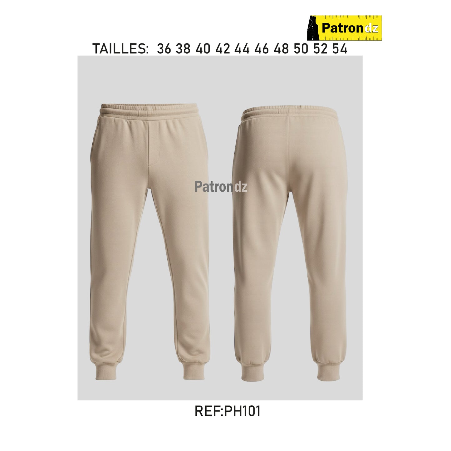 Pantalon jogging - Patron PH101