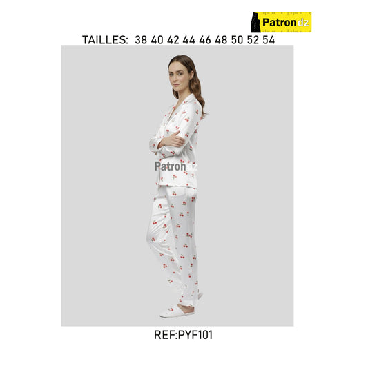 Pyjama Manche Longue Femme - Patron - PYF101