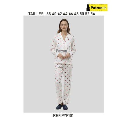 Pyjama Manche Longue Femme - Patron - PYF101