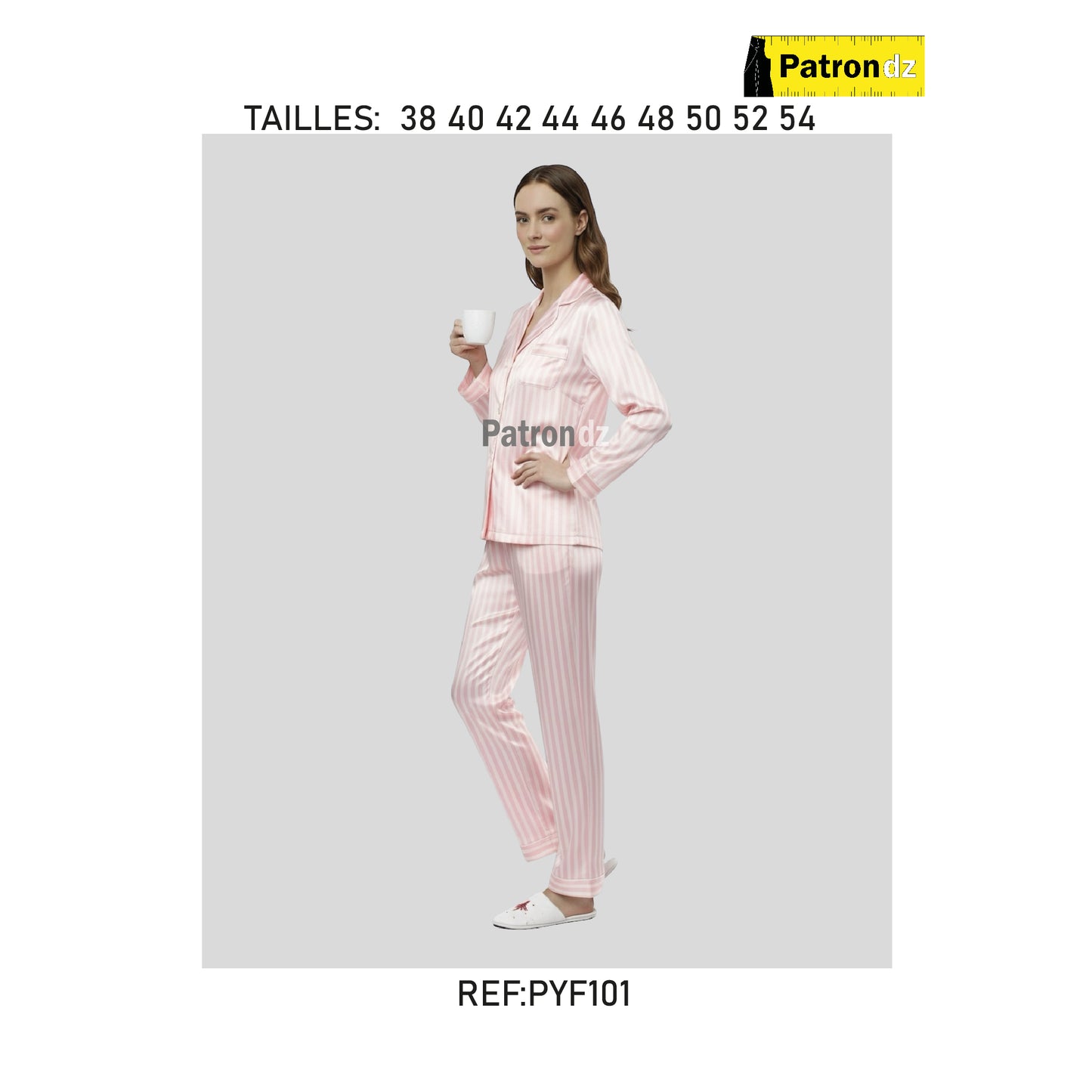 Pyjama Manche Longue Femme - Patron - PYF101