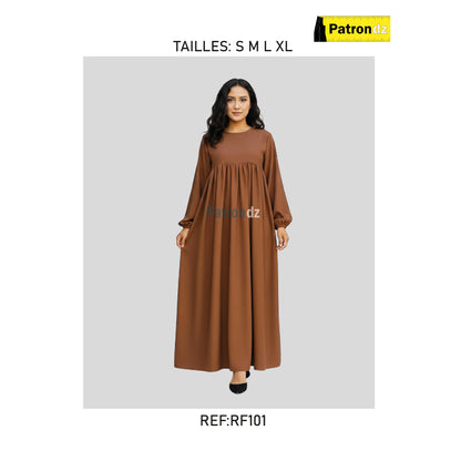 Patron Robe Hijab Fadfad - Tailles: S M L XL - RF101
