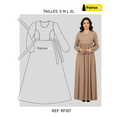 Patron Robe Hijab Fadfad - Patron - RF107