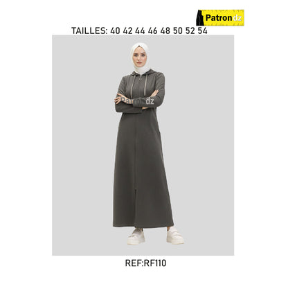 Robe à Capuche Style Décontracté - Patron - RF110