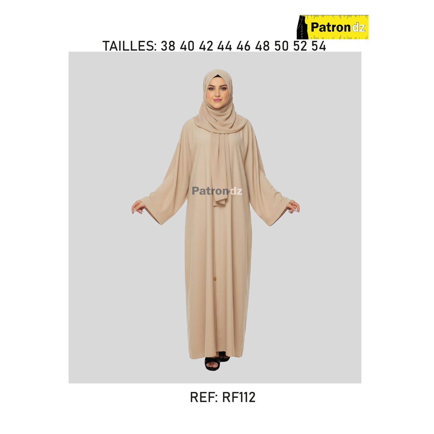 Patron Abaya Hijab - Patron - RF112