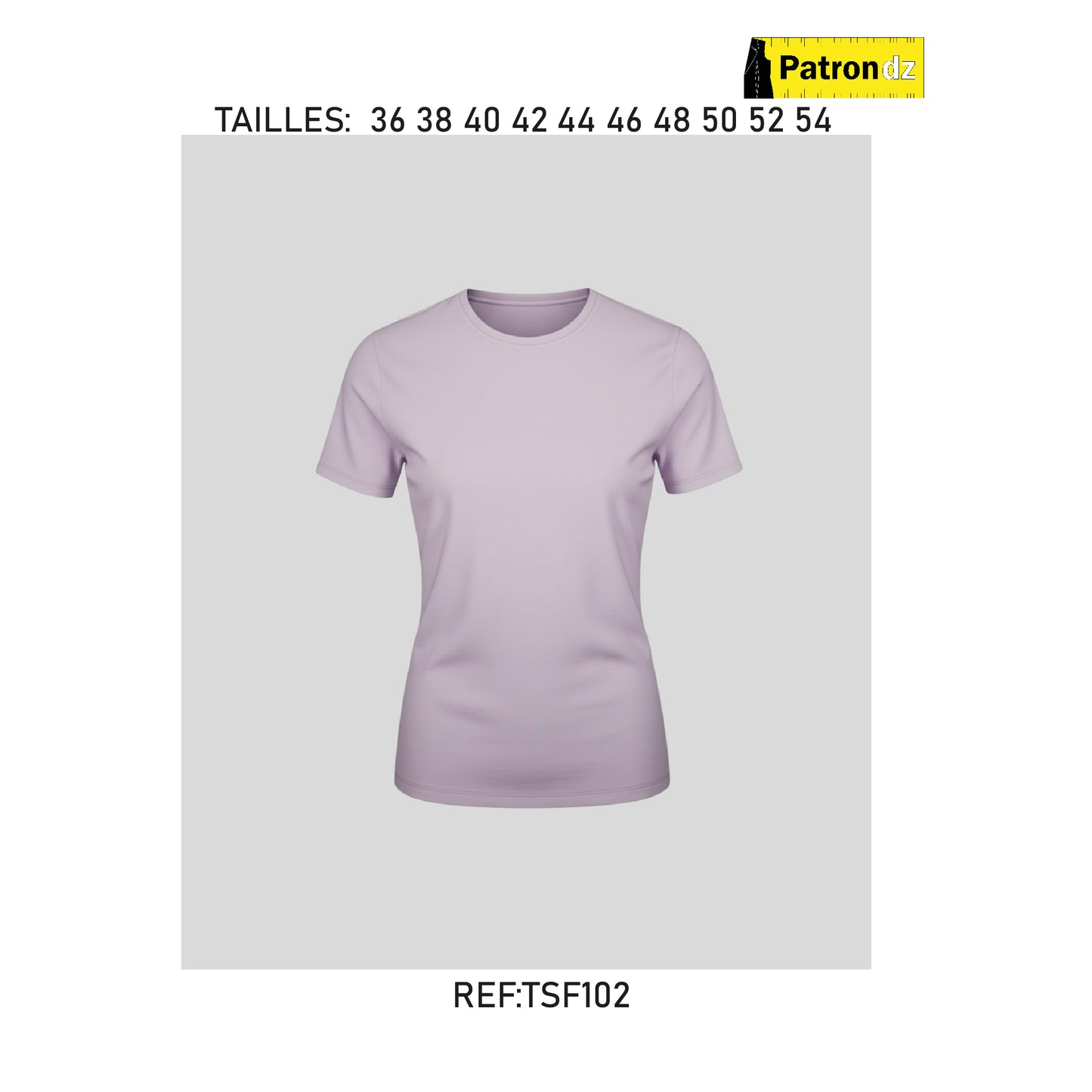 T-shirt à Manche Courtes - Patron - TSF102