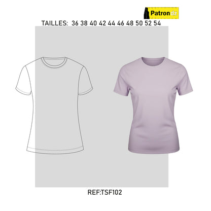 T-shirt à Manche Courtes - Patron - TSF102