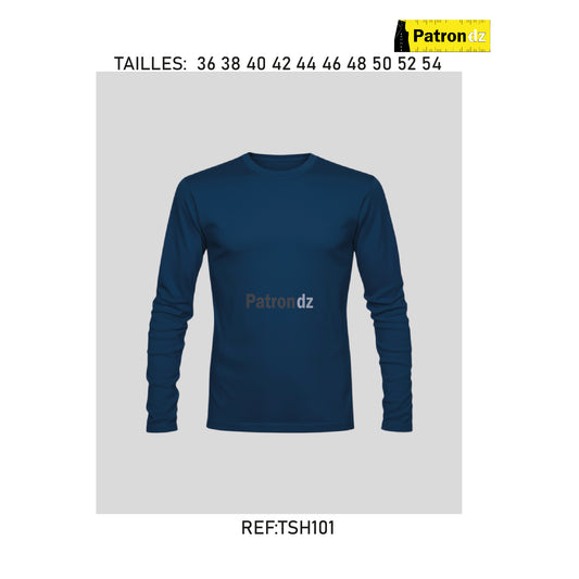 T-shirt à Manche Longue - Patron - TSH101