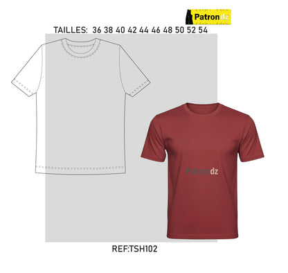 T-shirt à Manche Courtes - Patron - TSH102