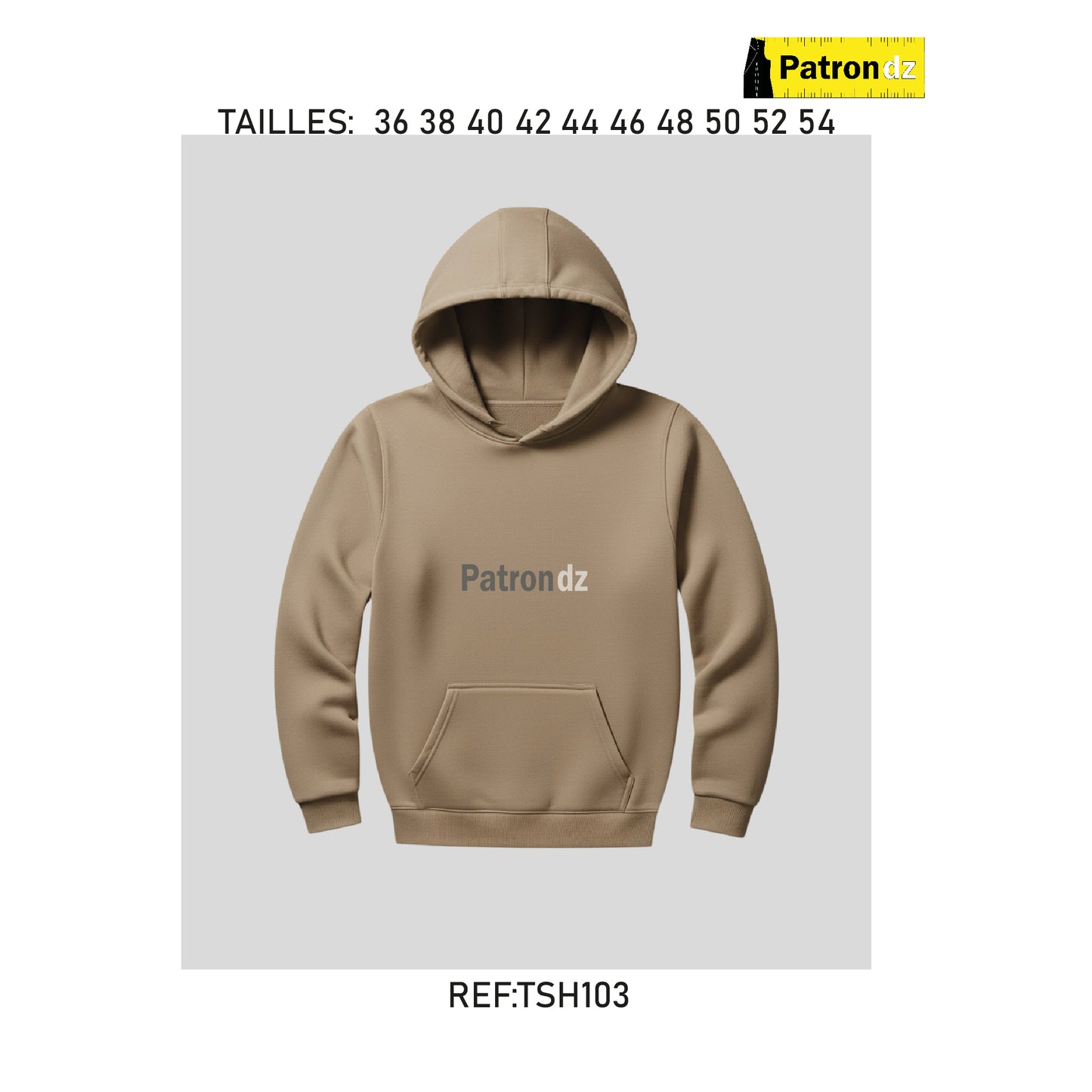 Sweet  à Capuche -Patron - TSH103