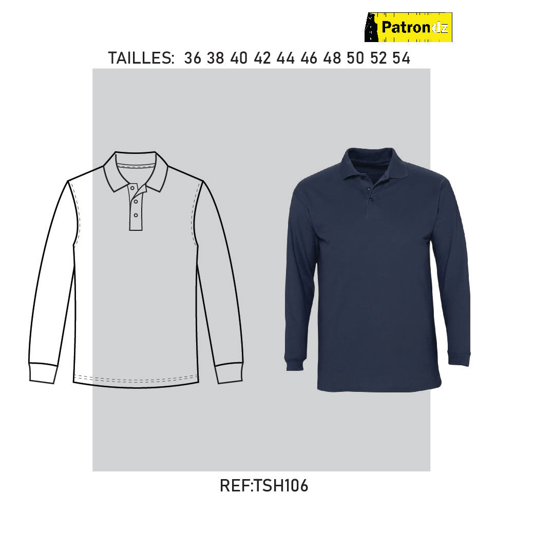 Polo Manche Longue- Patron - TSH105