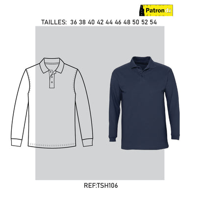 Polo Manche Longue- Patron - TSH105