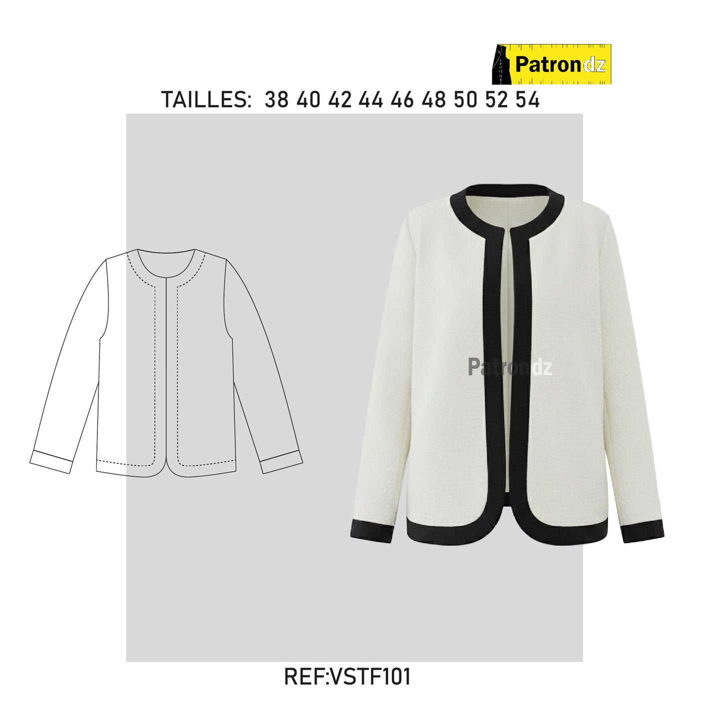 Veste Femme - Patron - VSTF101