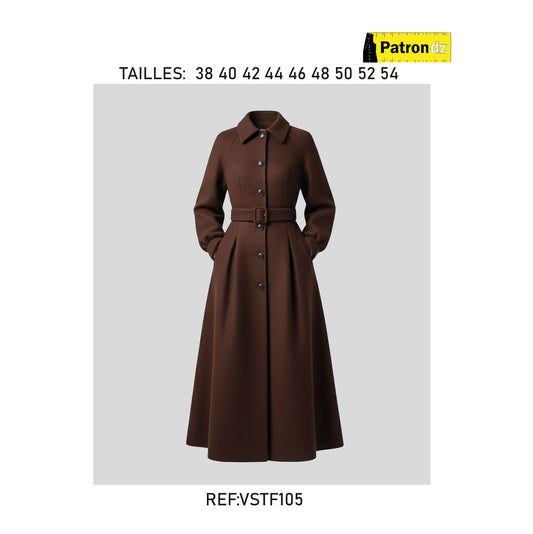 Robe Manteau Femme - Patron- VSTF105
