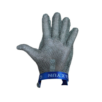 Gants Métalliques Anti-coupure, 5 doigts, fil d'acier- Silver gray