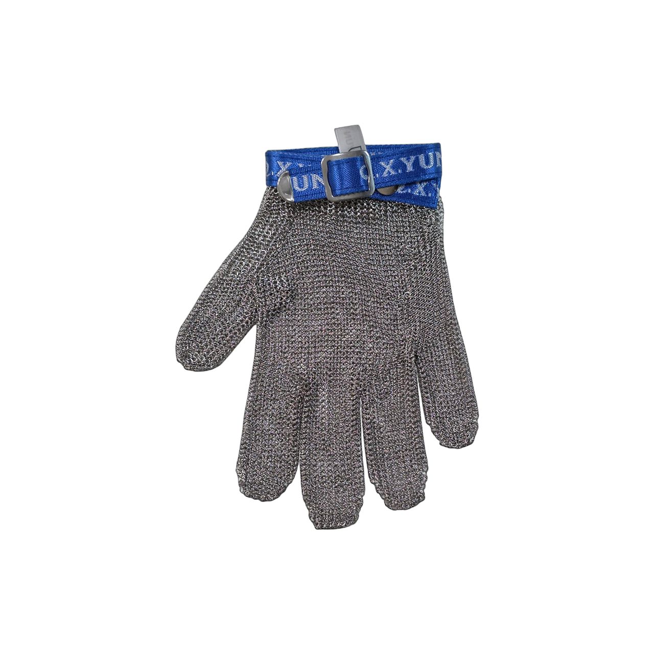 Gants Métalliques Anti-coupure, 5 doigts, fil d'acier- Silver gray