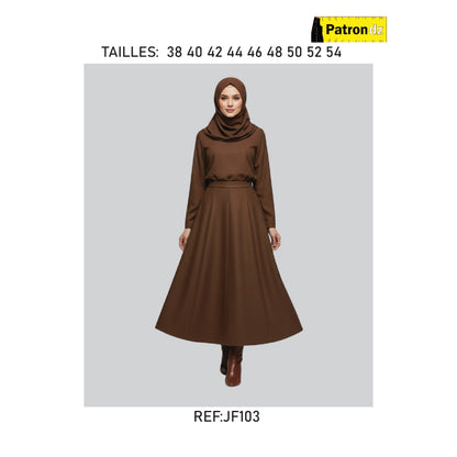 Jupe A Panneau Longue - Femme - Patron JF103