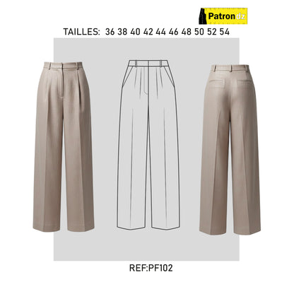 Pantalon Classique Femme - Patron PF102
