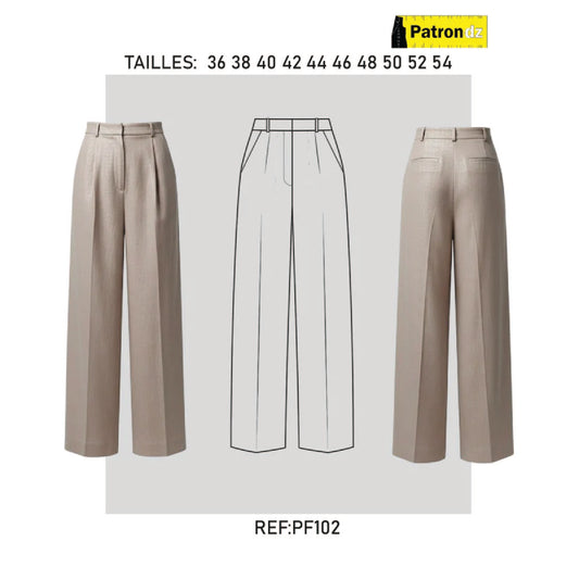Pantalon Classique Femme - Patron PF102