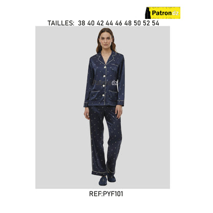 Pyjama Manche Longue Femme - Patron - PYF101