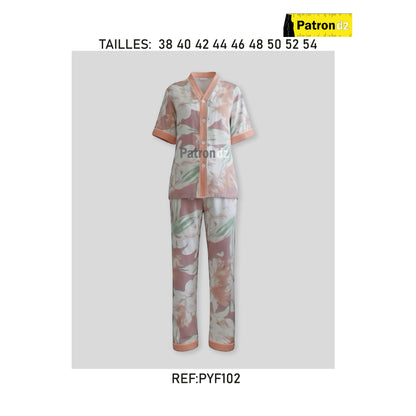 Pyjama Demi Manche Femme - Patron - PYF102