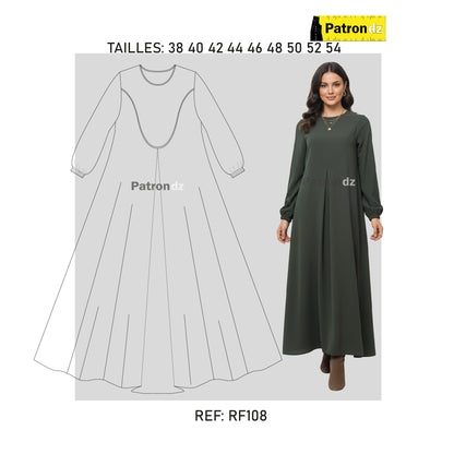 Patron Robe Hijab classique - Patron - RF108