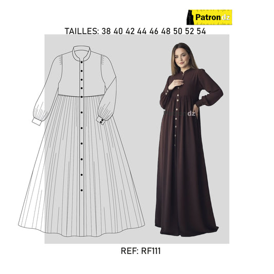 Patron Robe Hijab Fadfad - Patron - RF111