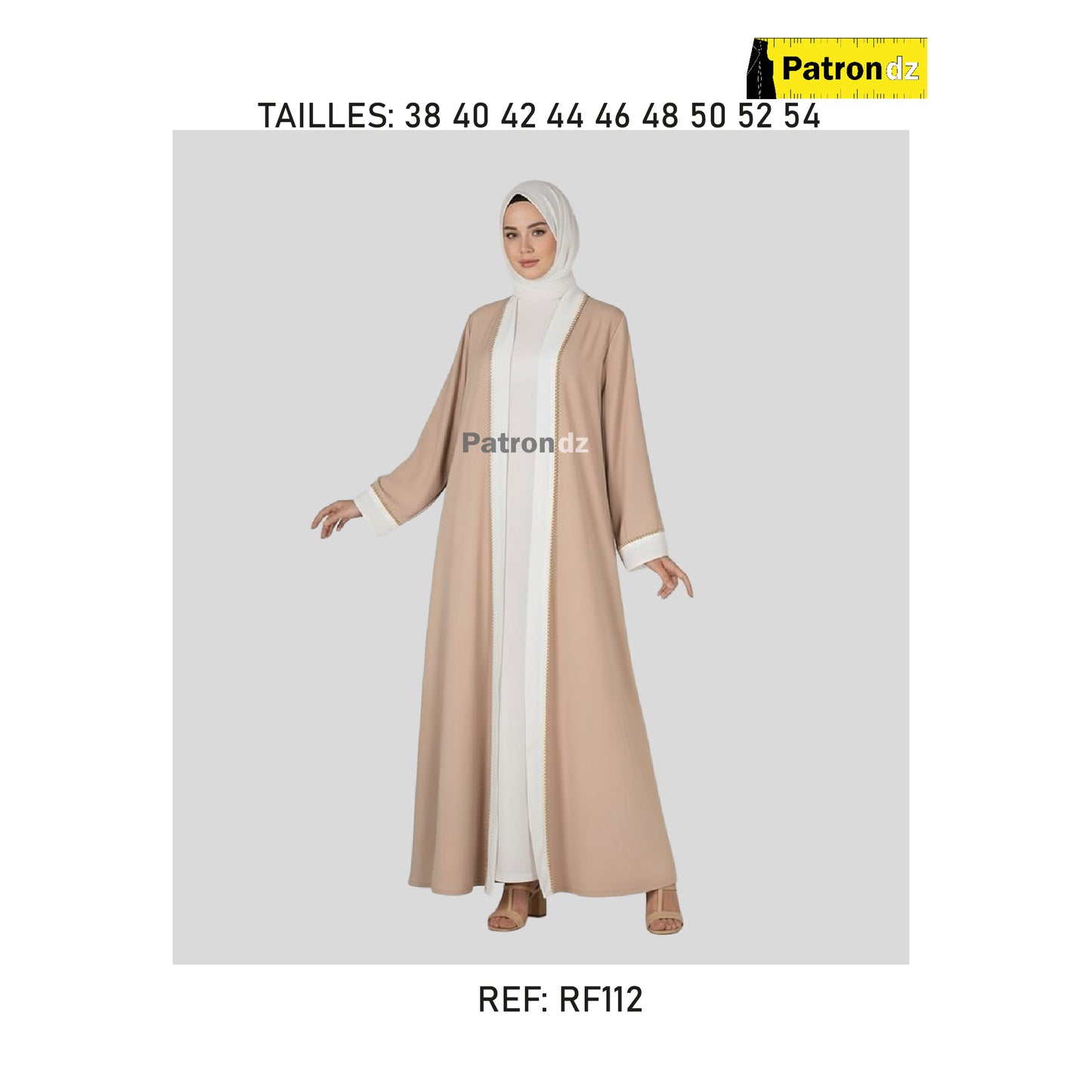 Patron Abaya Hijab - Patron - RF112