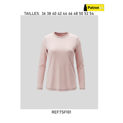 T-shirt à Manche Longue - Patron - TSF101