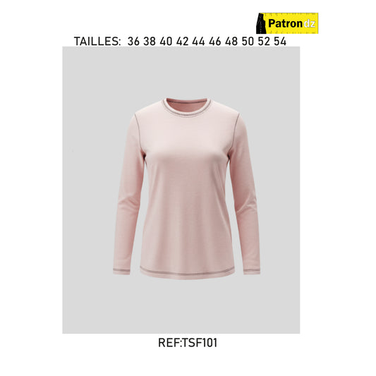 T-shirt à Manche Longue - Patron - TSF101