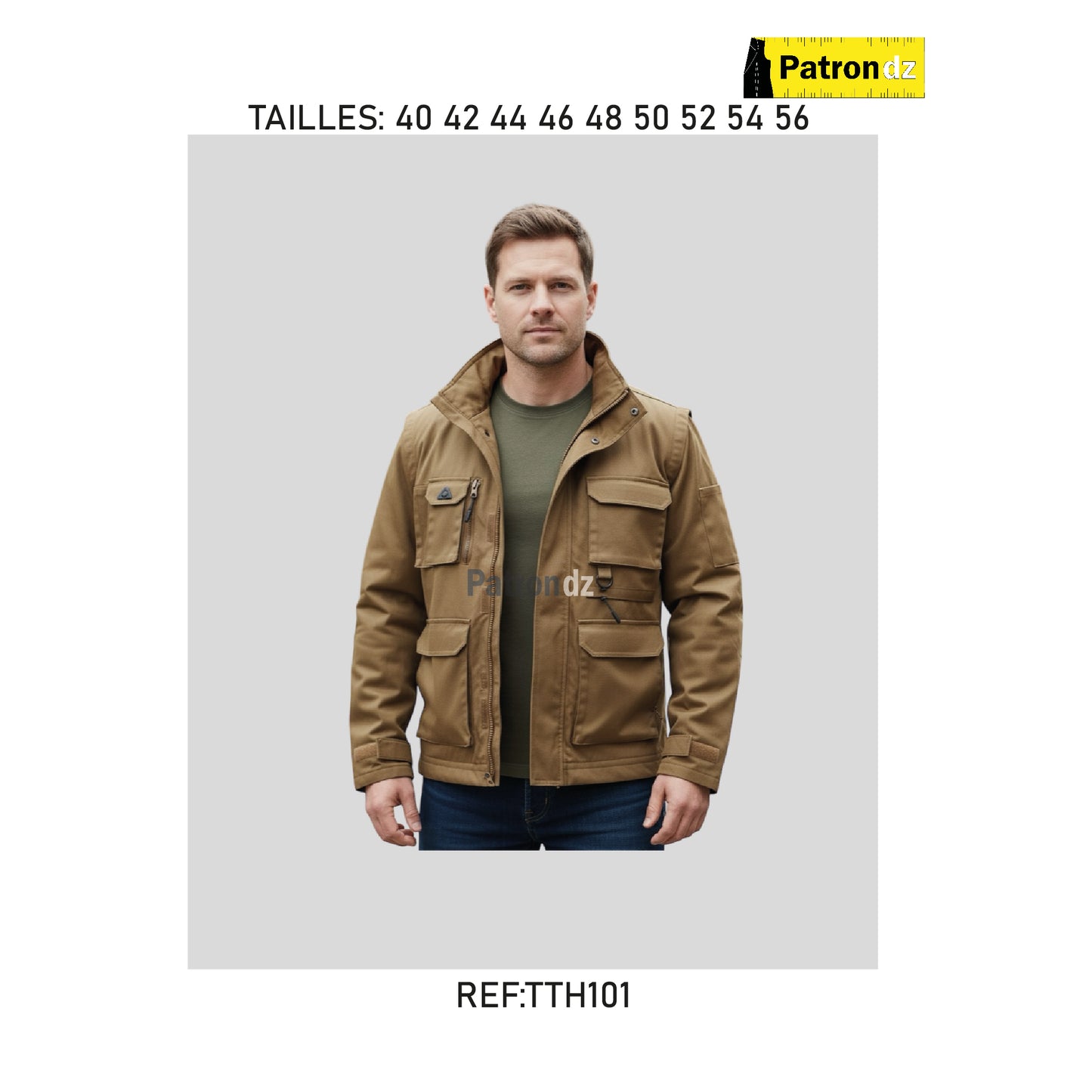Veste De Travail Homme - Patron - TTH101