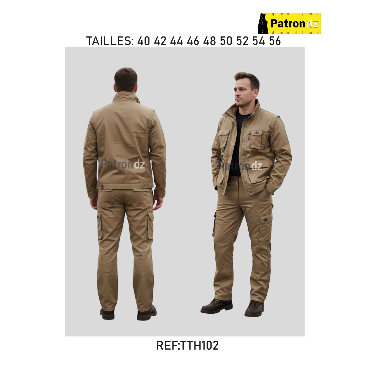 Pantalon De Travail Homme - Patron - TTH102