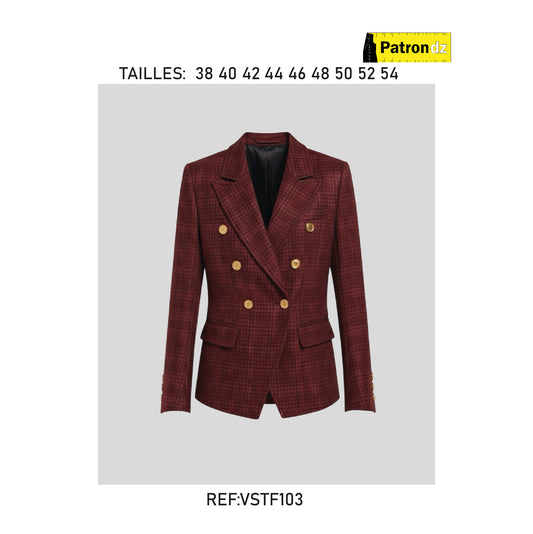 Veste Classique Femme - Patron - VSTF103